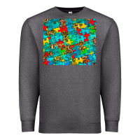 Charcoal Heather autism awareness puzzle Premium Sweatshirt - BarkalooDesign