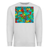 Dove Grey autism awareness puzzle Premium Sweatshirt - BarkalooDesign