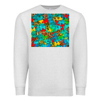 Oatmeal Heather autism awareness puzzle Premium Sweatshirt - BarkalooDesign