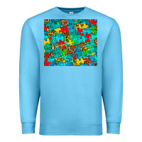 Ocean Blue autism awareness puzzle Premium Sweatshirt - BarkalooDesign