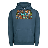 Pigment Midnight Navy Not My First Rodeo Western Urban Hoodie - BundleAndBundleShop