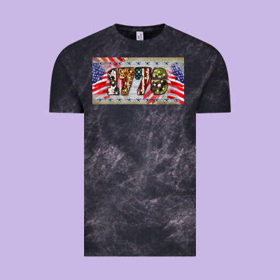 1776 4th Of July License Plate Vintage Tee Designed By Barkaloodesign