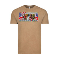Vintage Coffee 1776 4th of july license plate Vintage Tee - BarkalooDesign