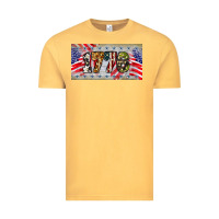 Vintage Mustard 1776 4th of july license plate Vintage Tee - BarkalooDesign