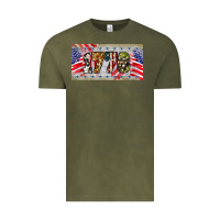Vintage Olive 1776 4th of july license plate Vintage Tee - BarkalooDesign