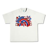 Pistachio American rainbow Urban Heavy Tee - Zillion Design Studio