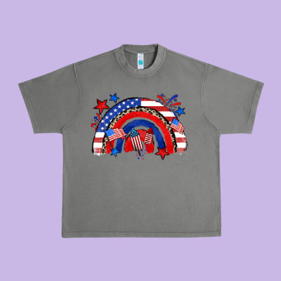 Urban Heavy Tee American rainbow