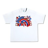 White American rainbow Urban Heavy Tee - Zillion Design Studio