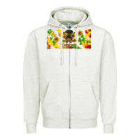 Oatmeal Heather celebrate juneteenth libbey glass Zipper Hoodie - HRA Design Shop