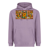 Lavender sunflower gemstone leopard cowhide horseshoe license plate Heavyweight Hoodie - Artiststas