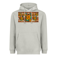 Moon Dust sunflower gemstone leopard cowhide horseshoe license plate Heavyweight Hoodie - Artiststas