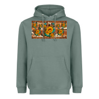 Sage sunflower gemstone leopard cowhide horseshoe license plate Heavyweight Hoodie - Artiststas