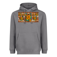 Storm sunflower gemstone leopard cowhide horseshoe license plate Heavyweight Hoodie - Artiststas