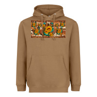 Toasted Coconut sunflower gemstone leopard cowhide horseshoe license plate Heavyweight Hoodie - Artiststas