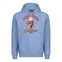 Colony Blue mama needs coffee Premium Hoodie - MaliasSmallBusiness