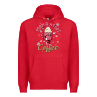 Red mama needs coffee Premium Hoodie - MaliasSmallBusiness