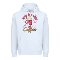 White mama needs coffee Premium Hoodie - MaliasSmallBusiness