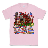 Bubblegum Pink Barn in the USA Classic Tee - Neo Western