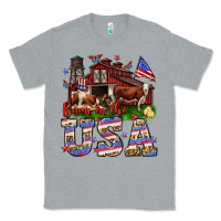 Heather Grey Barn in the USA Classic Tee - Neo Western