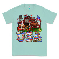 Seafoam Barn in the USA Classic Tee - Neo Western