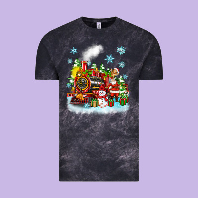 Christmas Polar Express Santa Vintage Tee Designed By Zillion Design Studio