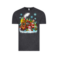 Vintage Black christmas polar express santa Vintage Tee - Zillion Design Studio