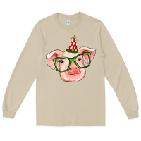 Mushroom pig christmas Long Sleeve Tee - RanaPortraitStore