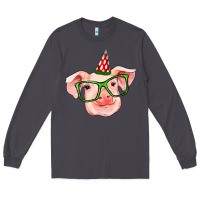 Smoke pig christmas Long Sleeve Tee - RanaPortraitStore