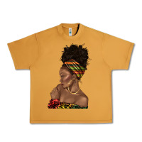 Peanut Butter afro black woman profile juneteenth Urban Heavy Tee - texasbilliewilder