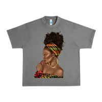 Tornado afro black woman profile juneteenth Urban Heavy Tee - texasbilliewilder
