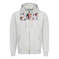 Dove Grey patriotic native American headdress 16oz libbey cup Zipper Hoodie - HRA Design Shop