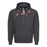 Smoke patriotic native American headdress 16oz libbey cup Zipper Hoodie - HRA Design Shop