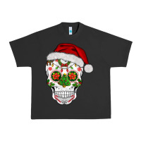 Pigment Black sugar skull  christmas Urban Heavy Tee - BarkalooDesign