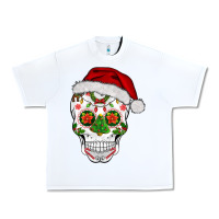 White sugar skull  christmas Urban Heavy Tee - BarkalooDesign