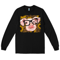Black sunflowers pig Long Sleeve Tee - RanaPortraitStore