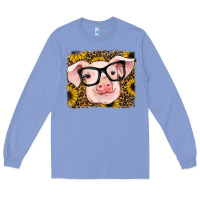 Colony Blue sunflowers pig Long Sleeve Tee - RanaPortraitStore