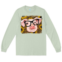 Matcha sunflowers pig Long Sleeve Tee - RanaPortraitStore