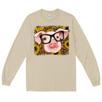 Mushroom sunflowers pig Long Sleeve Tee - RanaPortraitStore
