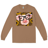 Toasted Coconut sunflowers pig Long Sleeve Tee - RanaPortraitStore