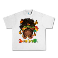 Lunar Rock afro messy bun juneteenth Urban Heavy Tee - texasbilliewilder