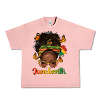 Salmon afro messy bun juneteenth Urban Heavy Tee - texasbilliewilder