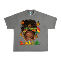 Tornado afro messy bun juneteenth Urban Heavy Tee - texasbilliewilder