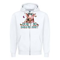 White don't go bacon my heart Zipper Hoodie - CowhideDigitalArt