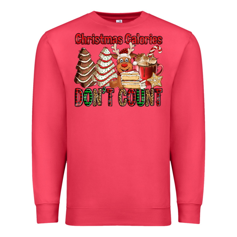 Christmas Calories Don't Count Christmas Tree Cake Premium Sweatshirt by Jasminsmagicworld | Teevron
