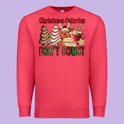 Christmas Calories Don't Count Christmas Tree Cake Premium Sweatshirt Designed By Jasminsmagicworld