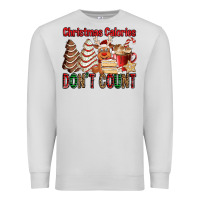 Dove Grey Christmas Calories don't count Christmas tree cake Premium Sweatshirt - Jasminsmagicworld