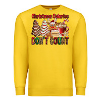 Lemon Christmas Calories don't count Christmas tree cake Premium Sweatshirt - Jasminsmagicworld