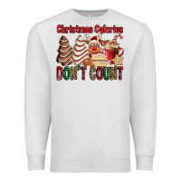 Oatmeal Heather Christmas Calories don't count Christmas tree cake Premium Sweatshirt - Jasminsmagicworld