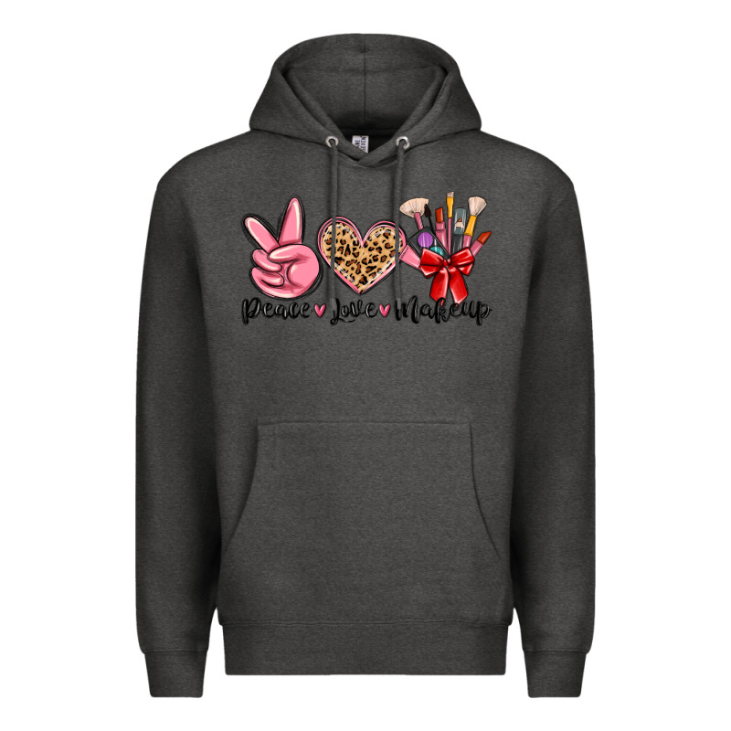 Peace Love Makeup Premium Hoodie by MaliasSmallBusiness | Teevron