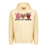 Pina Colada peace love makeup Premium Hoodie - MaliasSmallBusiness